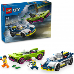 Klocki LEGO 60415 Pościg radiowozu za muscle carem CITY